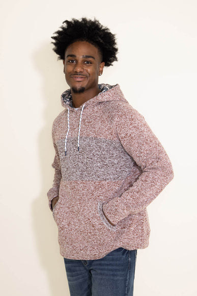 Simply Southern Mens Heather Hoodie for Men in Multi Cream
