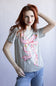Simply Southern Holiday Bow T-Shirt for Women in Gray