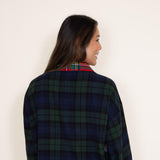 Womens Simply Southern Shirts Holiday Multi Plaid Flannel for Women in Red