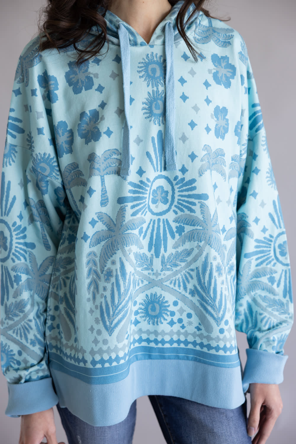 Simply Southern Island Hoodie for Women in Blue