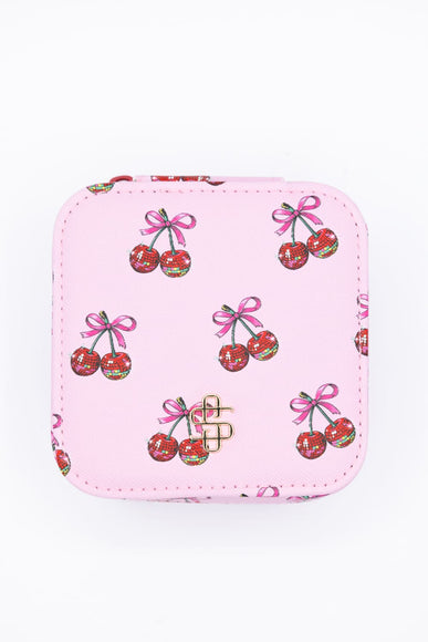 Simply Southern Jewelry Box Case in Pink Cherry | 0225-BAG-JWLCASE-CHRY