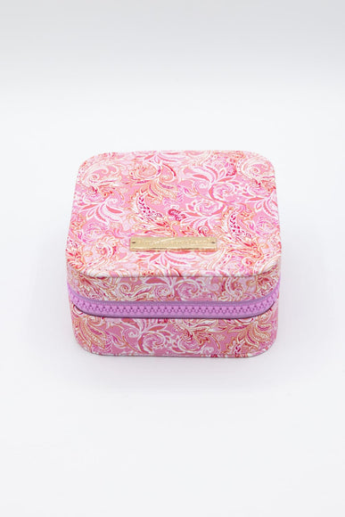 Simply Southern Jewelry Box Case in Pink Paisley