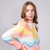 Womens Simply Southern Patched Sun Hoodie for Women in Multi