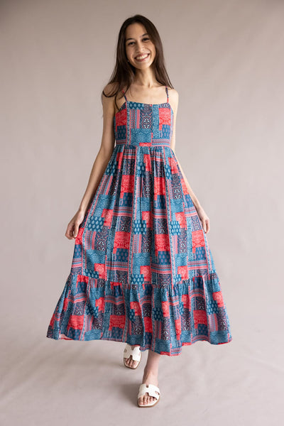 simply southern christmas dress Red & Blue Patchwork Spread holiday cheer in Color::#34-Mint 23 Best Places to Visible Boning