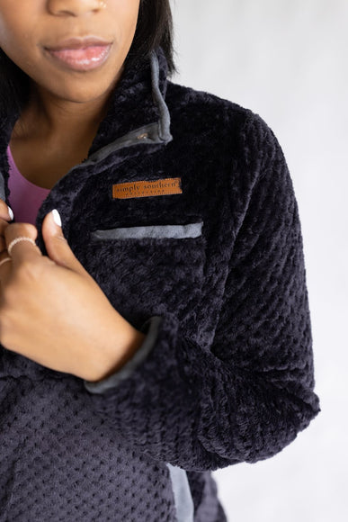 Simply Southern Simply Soft Pullover for Women in Black
