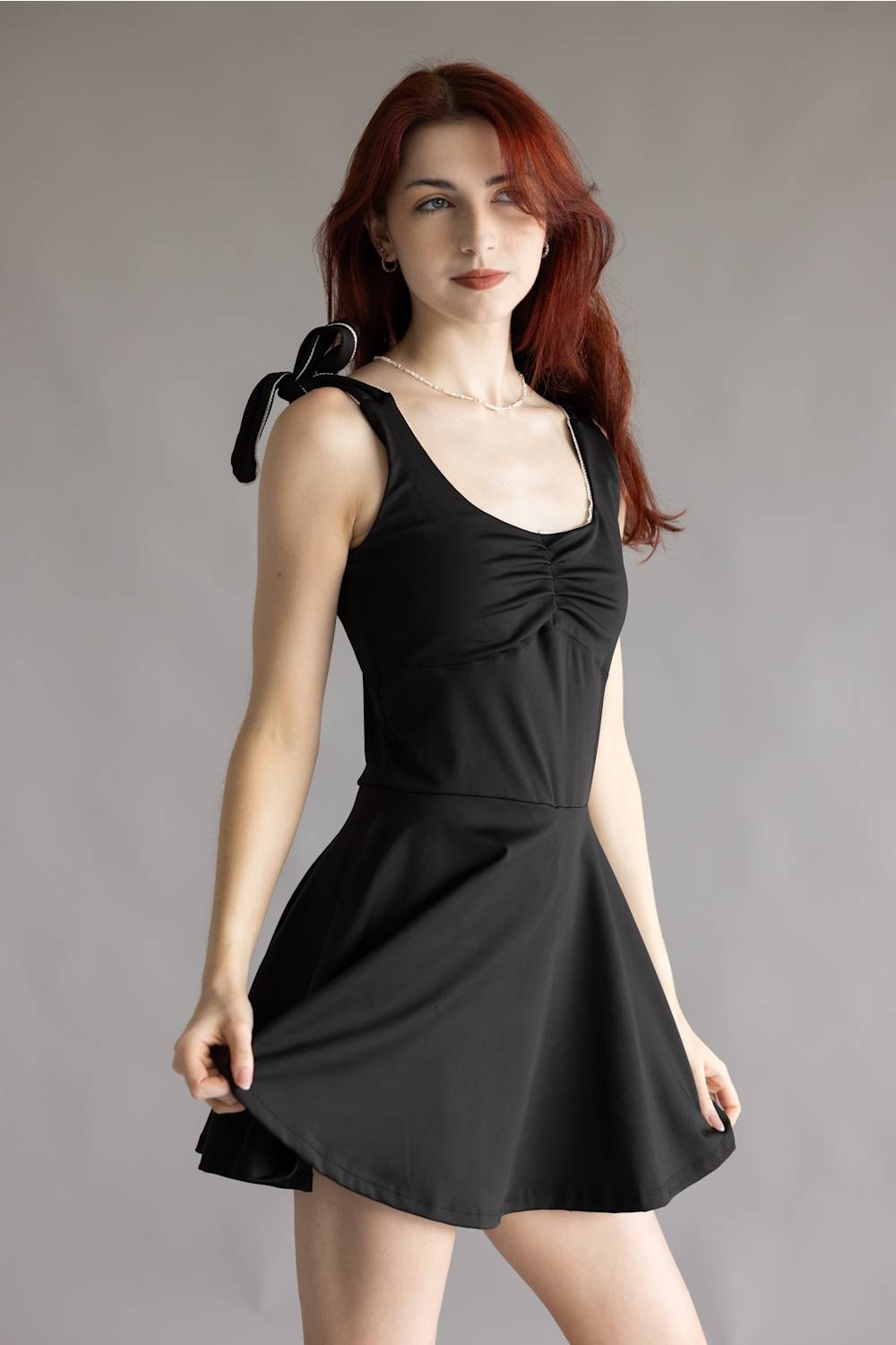 Simply Southern Sports Tie Dress for Women in Black