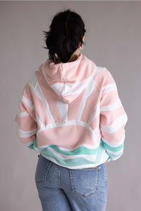 Simply Southern sun and sea patch hoodie pink