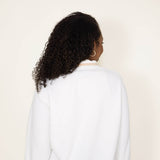 Simply Southern Quarter Snap Fleece Pullover for Women in White