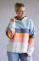 Simply Southern Washed Stripe Hoodie for Women in Multi