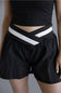 Simply Southern Wrap Lounge Shorts for Women in Black