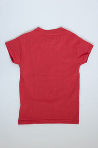 Simply Southern Youth Love Patch T-Shirt for Girls in Red