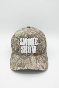 Smoke Show Trucker Hat for Women in Dark Camo