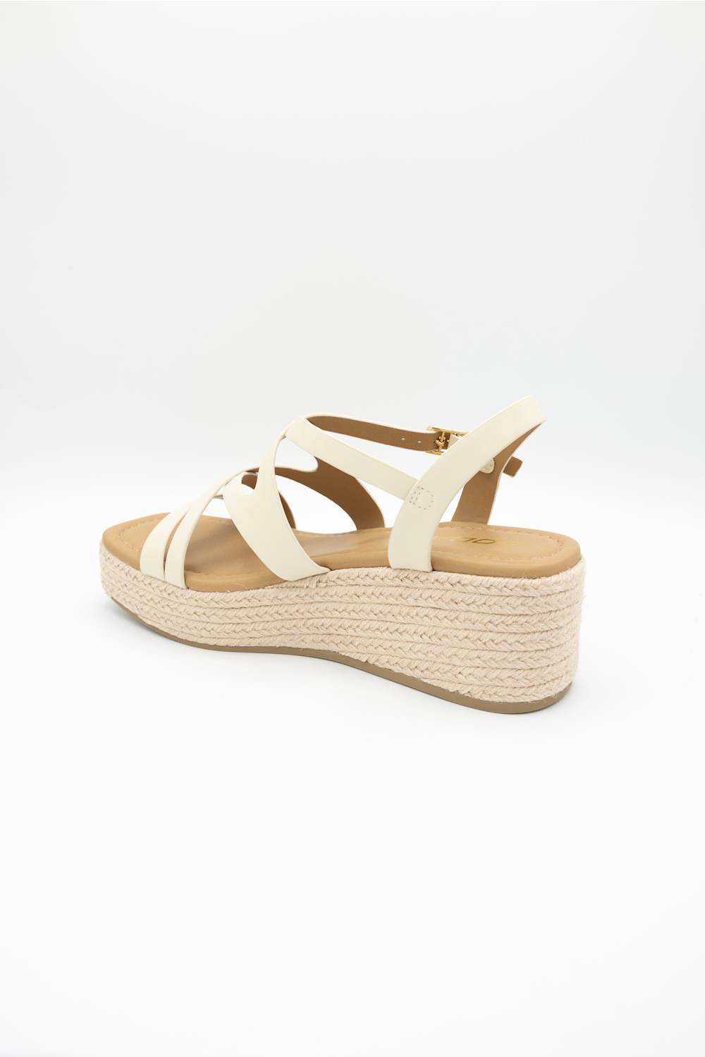 Soda Loco Rope Wedges for Women in Bone