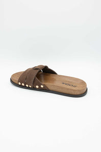 Soda Scout Slide Sandals in Brown | SCOUT-S BROWN