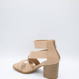 Soda Shoes Juice Strap Heels for Women in Nude
