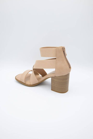 Soda Shoes Juice Strap Heels for Women in Nude