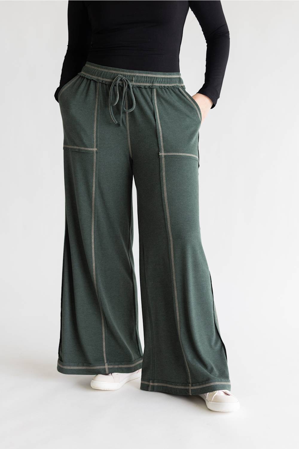 Final Touch Soft Wide Leg Lounge Pants for Women
