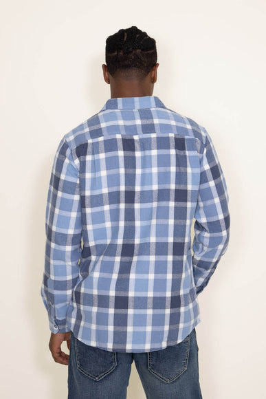Plaid Flannel Shirt for Men in Blue