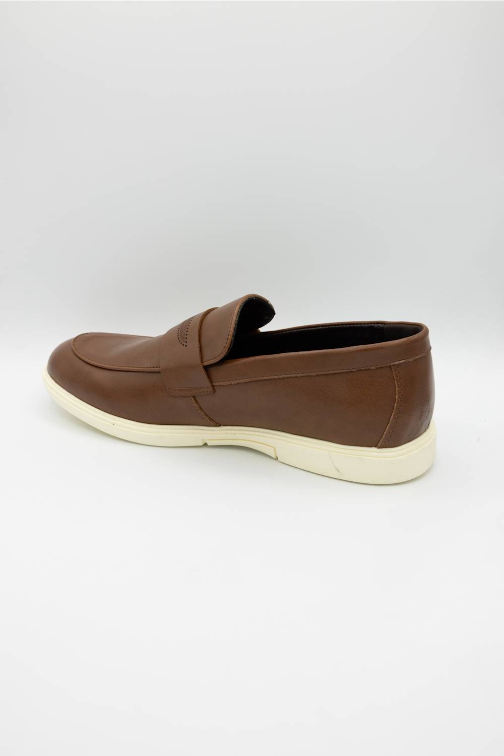 Steve Madden Milo Loafers for Men in Tan; Brown loafer shoe on a white background