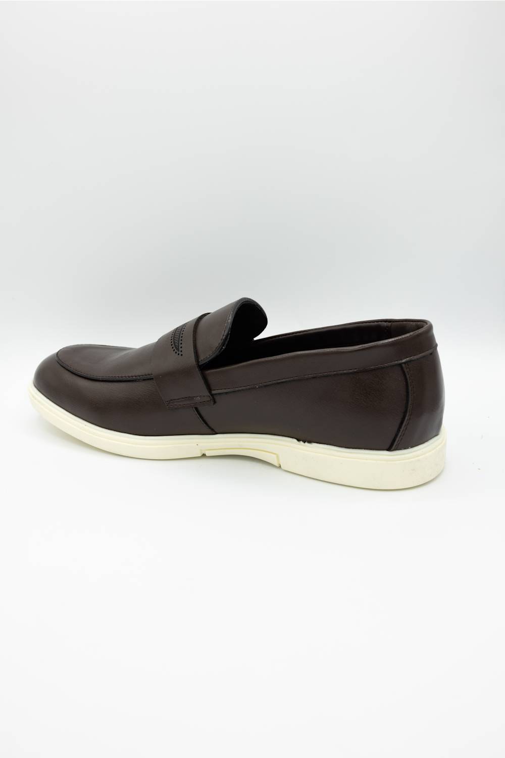 Steve Madden Milo Loafers for Men in Brown; Brown loafer shoe on a white background