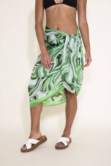 Swim Cover Up Sarong for Women in Green