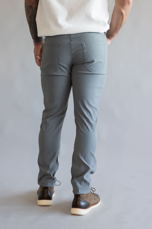Tailor Vintage Performance Tech 5 Pocket Pants for Men in Grey