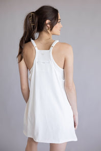 Simply Southern Tara Romper Dress for Women in Pearl