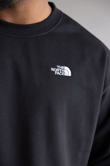 The North Face Evolution Oversized Crew Sweatshirt for Men in Black