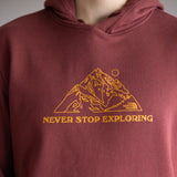 The North Face Evolution Mountain Hoodie for Men in Red