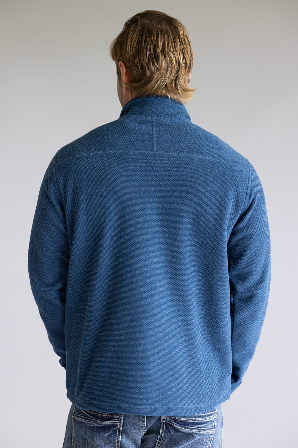 The North Face Textured Cap Rock ¼ Zip Neck for Men in Blue