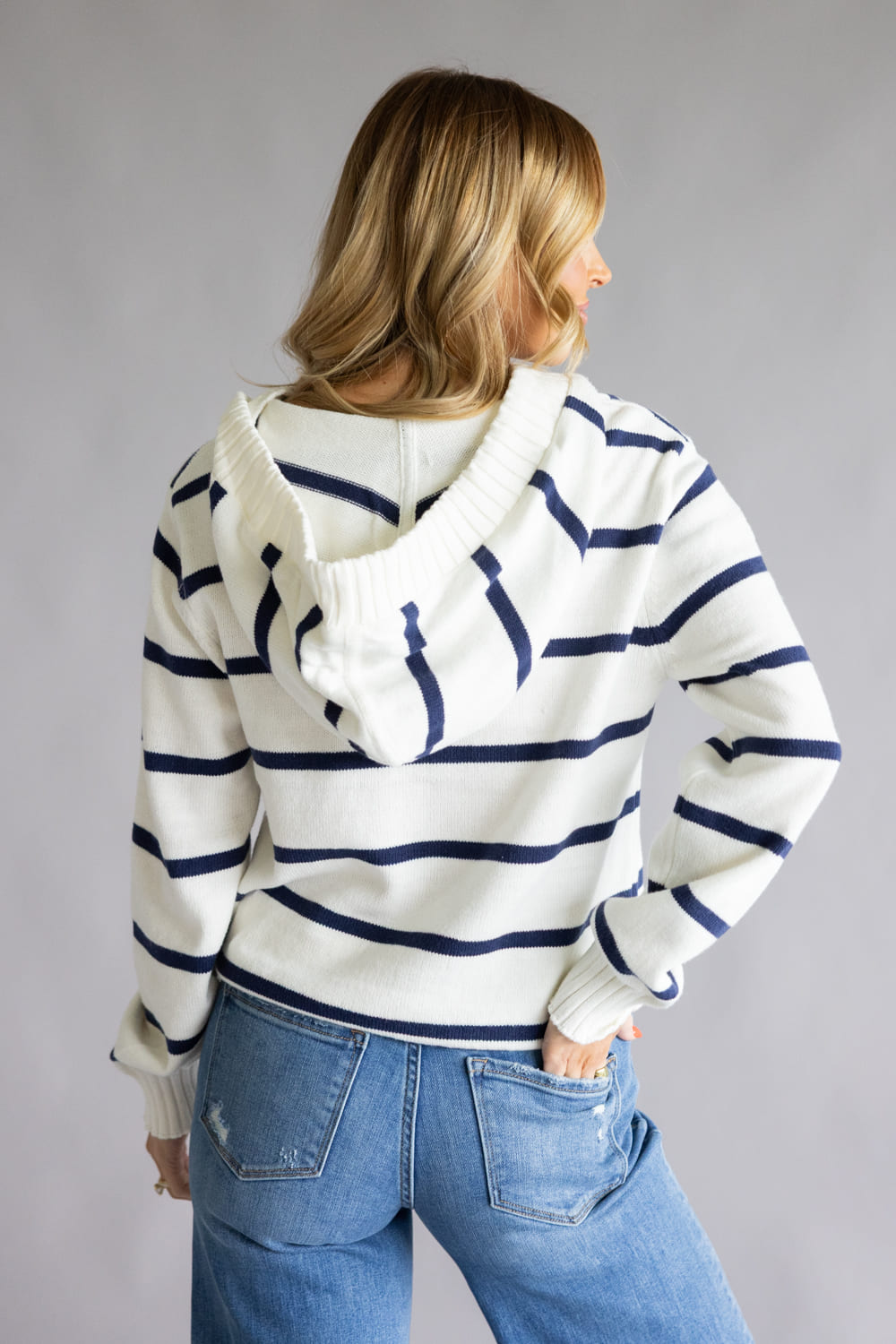Thread & Supply Rylee Hoodie for Women in Ivory Navy