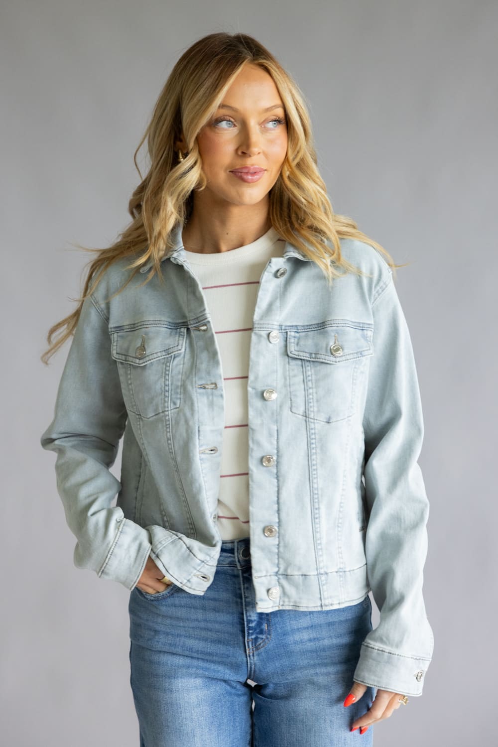 Thread & Supply Tyler Jacket for Women in Light Wash 