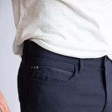 Copper & Oak Faille 5 Pocket Pants for Men in Deep Navy