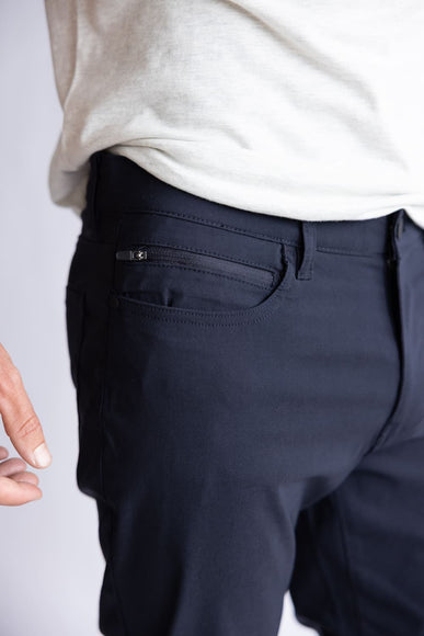 Copper & Oak Faille 5 Pocket Pants for Men in Deep Navy