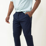 Copper & Oak Elastic File Tech Jogger Pants for Men in Blue