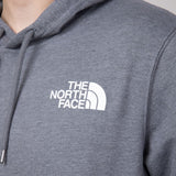 The North Face Box Logo Hoodie for Men in Grey