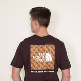 The North Face Box Logo T-Shirt for Men in Brown