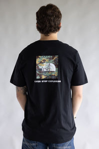 The North Face Evolution Camo Box T-Shirt for Men in Black
