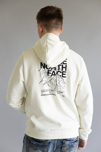 The North Face Evolution Half Dome Hoodie for Men in White Dune