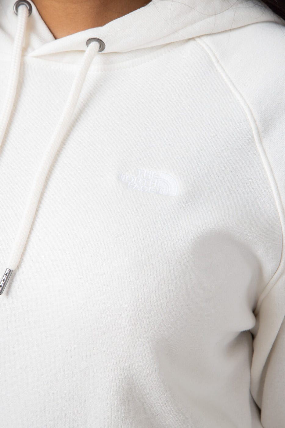 The North Face Evolution Hoodie for Women in White Dune