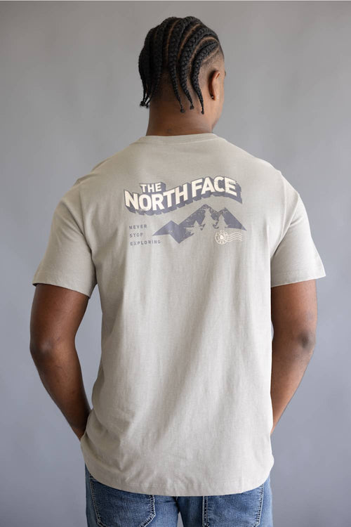 The North Face Explore Postcard T-Shirt for Men in Stone