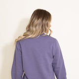 The North Face Heritage Patch Sweatshirt for Women in Purple
