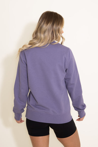 The North Face Heritage Patch Sweatshirt for Women in Purple