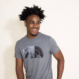 The North Face Tri Blend Bear T-Shirt for Men in Grey Heather