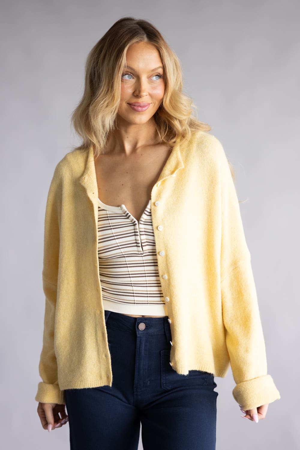 Things Between Piper Cardigan for Women in Honey