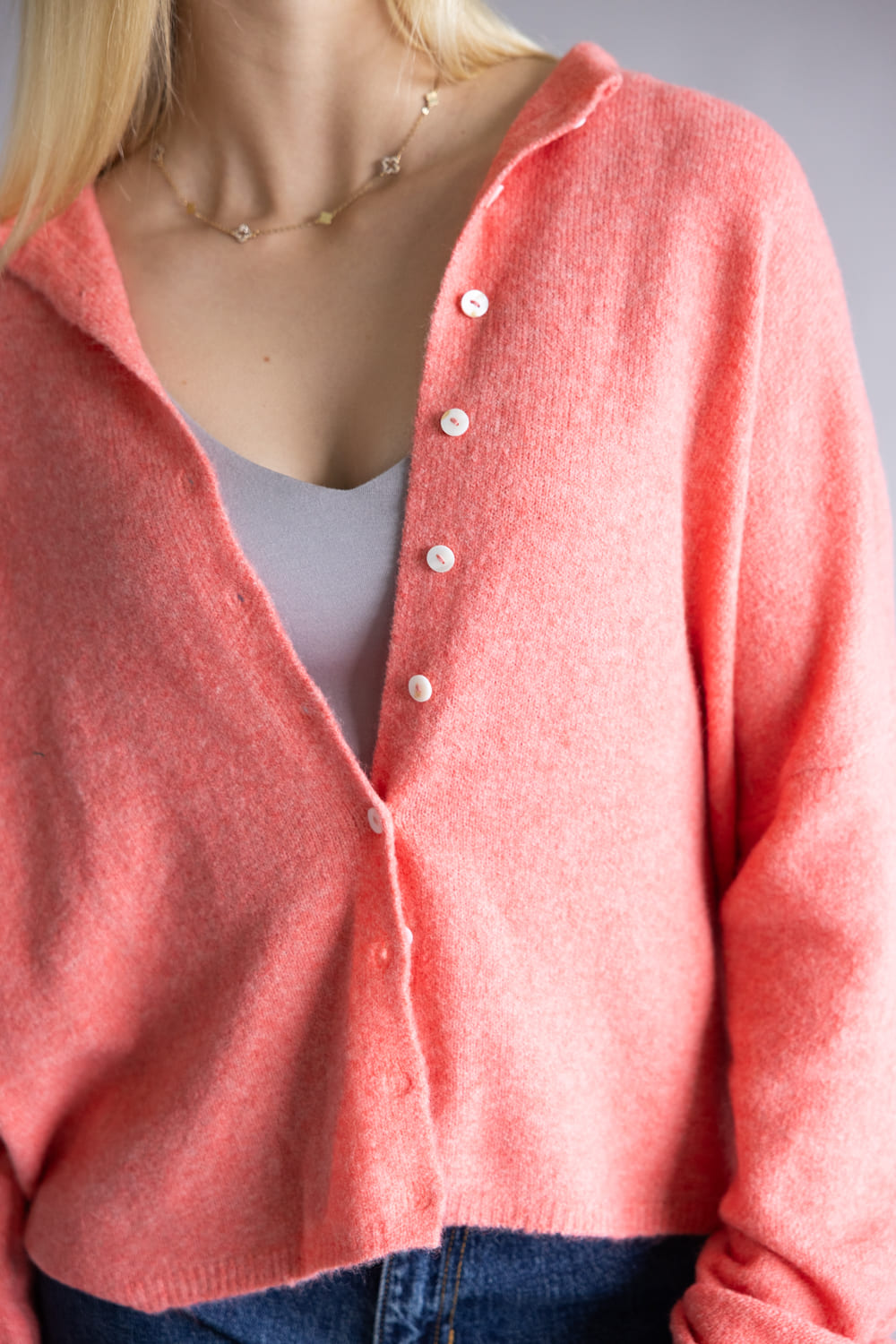Things Between Piper Cardigan for Women in Peach