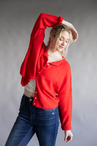 Things Between Piper Cardigan for Women in Red