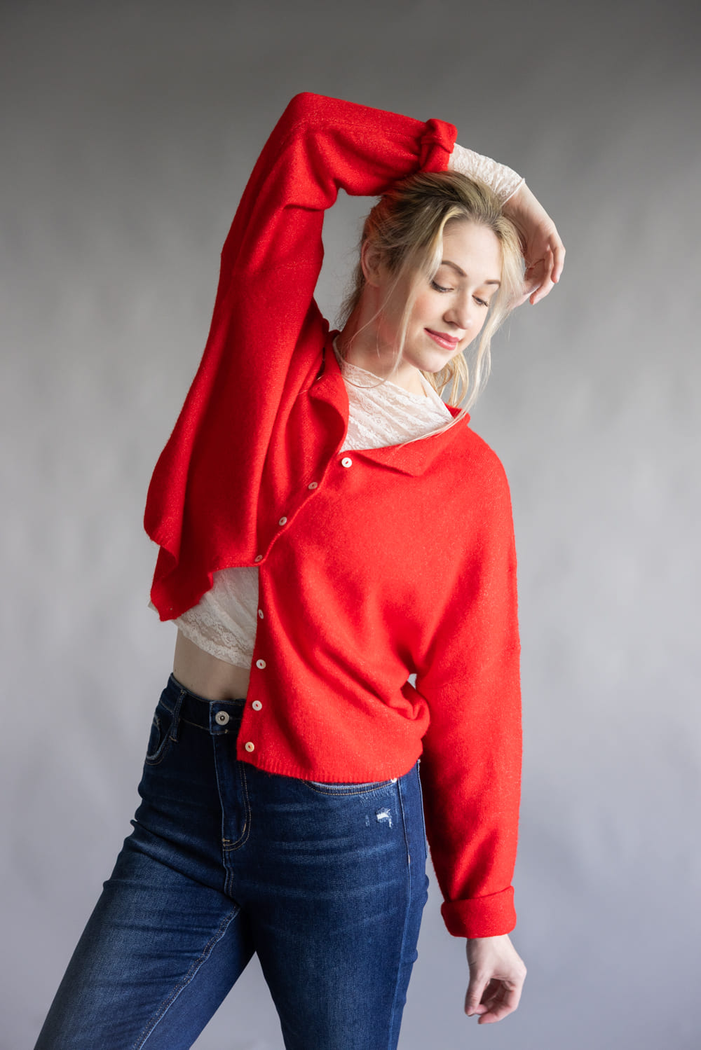 Things Between Piper Cardigan for Women in Red