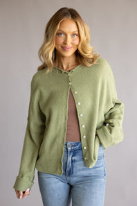 Things Between Piper Cardigan for Women in Sage