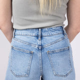 Thread & Supply Cloud Vintage Stretch Mid-Rise Denim Shorts for Women